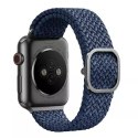 Pasek UNIQ Aspen do Apple Watch 44/42/45mm Series 4/5/6/7/8/SE/SE2 Braided niebieski/oxford blue