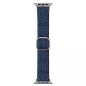 Pasek UNIQ Aspen do Apple Watch 44/42/45mm Series 4/5/6/7/8/SE/SE2 Braided niebieski/oxford blue