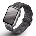 Pasek UNIQ Aspen do Apple Watch 44/42/45mm Series 4/5/6/7/8/SE/SE2 Braided szary/granite grey