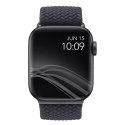 Pasek UNIQ Aspen do Apple Watch 44/42/45mm Series 4/5/6/7/8/SE/SE2 Braided szary/granite grey