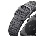 Pasek UNIQ Aspen do Apple Watch 44/42/45mm Series 4/5/6/7/8/SE/SE2 Braided szary/granite grey