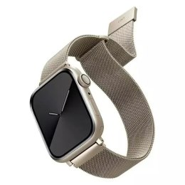 Pasek UNIQ Dante Apple Watch Series 4/5/6/7/8/SE/SE2 38/40/41mm Stainless Steel starlight