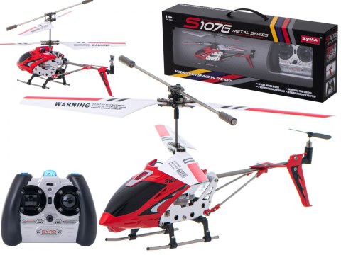 Helikopter RC SYMA S107G czerwony