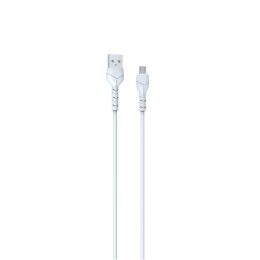 Devia kabel Kintone USB - MicroUSB 1,0 m 2,1A biały