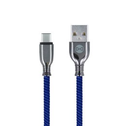 Forever kabel Tornado USB - USB-C 1,0 m 3A granatowy