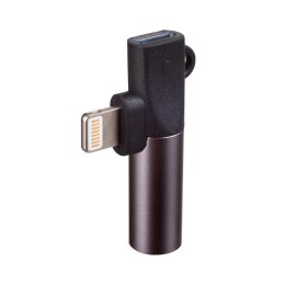 Akyga adapter AK-AD-63 Lightning (m) / Lightning (f) / Jack 3,5 mm