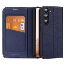 Etui ochronne Dux Ducis Skin X2 do Samsung Galaxy S23 pokrowiec z klapką portfel podstawka niebieskie