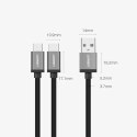 Kabel UGREEN przewód splitter USB - USB Typ C / USB Typ C 1m czarny (US196 40351)