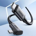 Ugreen kabel kątowy USB Typ C - USB Typ C do ładowania 60W / transmisji danych z obsługą gogli VR (np. Oculus Quest 2) 5m czarny