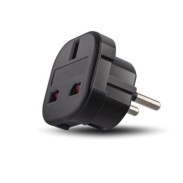 Forever adapter sieciowy EU - UK czarny