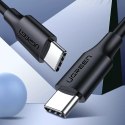 Kabel UGREEN USB Typ C do ładowania i transferu danych 3A 0,5m czarny (US286)