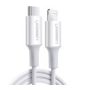 Kabel UGREEN przewód MFi USB Typ C - Lightning 3A 0.5 m biały (US171)