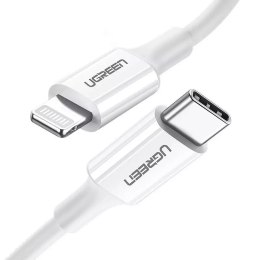 Kabel UGREEN przewód MFi USB Typ C - Lightning 3A 1.5 m biały (US171)