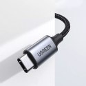 Kabel UGREEN audio stereo AUX 3,5 mm mini jack - USB Typ C do telefonu tabletu 1m czarny (CM450 20192)