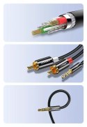 Kabel UGREEN przewód audio 3,5 mm mini jack - 2RCA 2 m czarny (AV116 10584)