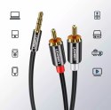 Kabel UGREEN przewód audio 3,5 mm mini jack - 2RCA 3m czarny (10590)