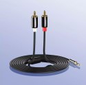 Kabel UGREEN przewód audio 3,5 mm mini jack - 2RCA 3m czarny (10590)