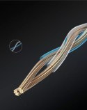Kabel UGREEN płaski przewód internetowy sieciowy Ethernet patchcord RJ45 Cat 6 UTP 1000 Mbps 0,5 m czarny (50183)