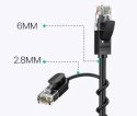 Kabel UGREEN przewód internetowy sieciowy Ethernet patchcord RJ45 Cat 6A UTP 1000Mbps 1 m czarny (70332)