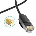 Kabel UGREEN przewód internetowy sieciowy Ethernet patchcord RJ45 Cat 6A UTP 1000Mbps 1 m czarny (70332)