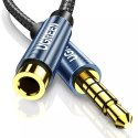 Kabel UGREEN adapter przedłużacz AUX mini jack 3,5 mm 2m niebieski (AV118)