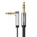 Kabel UGREEN płaski kątow przewód audio AUX 3,5 mm mini jack 0,5 m czarny (AV119 10596)