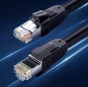 Kabel UGREEN przewód internetowy sieciowy Ethernet patchcord RJ45 Cat 8 T568B 2m czarny (70329)