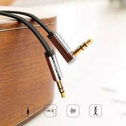 Płaski kabel UGREEN przewód audio AUX 3,5 mm mini jack 1m srebrny (10597)