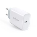 Szybka ładowarka sieciowa UGREEN USB Typ C Power Delivery 30 W Quick Charge 4.0 biały (70161)