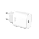 XO ładowarka sieciowa L91 PD 25W 1x USB-C biała + kabel USB-C - Lightning