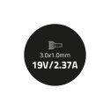 Qoltec Zasilacz do Asus 45W | 19V | 2.37A | 3.0*1.0 | +kabel zasilający