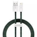 Baseus Dynamic 2 Series kabel USB-A - Lightning 2.4A 480Mb/s 1m zielony