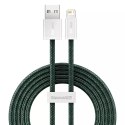 Baseus Dynamic 2 Series kabel USB-A - Lightning 2.4A 480Mb/s 2m zielony