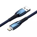 Baseus Glimmer Series kabel USB-A - Lightning 2.4A 480Mb/s 2m niebieski