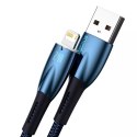 Baseus Glimmer Series kabel USB-A - Lightning 2.4A 480Mb/s 2m niebieski