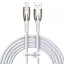 Baseus Glimmer Series kabel USB-A - Lightning 480Mb/s 2.4A 2m biały