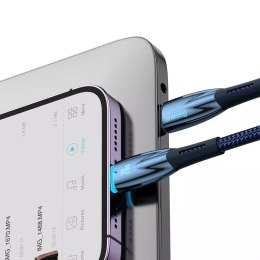 Baseus Glimmer Series kabel do szybkiego ładowania USB-C - Lightning 20W 480Mb/s 1m niebieski