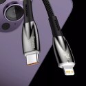 Baseus Glimmer Series kabel do szybkiego ładowania USB-C - Lightning 480Mb/s PD 20W 1m biały