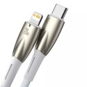 Baseus Glimmer Series kabel do szybkiego ładowania USB-C - Lightning 480Mb/s PD 20W 1m biały