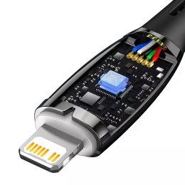 Baseus Glimmer Series kabel do szybkiego ładowania USB-C - Lightning 480Mb/s PD 20W 2m czarny