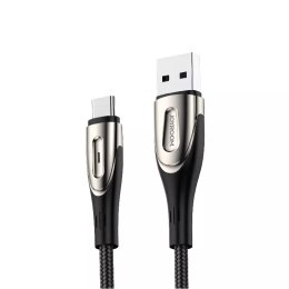 Joyroom Sharp Series kabel do szybkiego ładowania USB-A - USB-C 3A 1.2m czarny (S-M411)