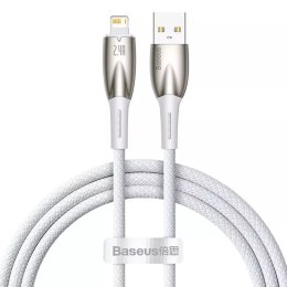 Baseus Glimmer Series kabel USB-A - Lightning 480Mb/s 2.4A 1m biały