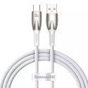 Baseus Glimmer Series kabel do szybkiego ładowania USB-A - USB-C 100W 480Mb/s 1m biały