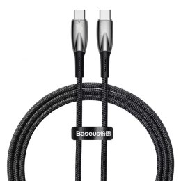 Baseus Glimmer Series kabel do szybkiego ładowania USB-C 480Mb/s PD 100W 1m czarny