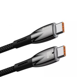 Baseus Glimmer Series kabel do szybkiego ładowania USB-C 480Mb/s PD 100W 1m czarny