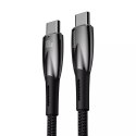 Baseus Glimmer Series kabel do szybkiego ładowania USB-C 480Mb/s PD 100W 1m czarny