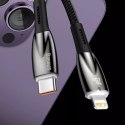 Baseus Glimmer Series kabel do szybkiego ładowania USB-C 480Mb/s PD 100W 1m czarny