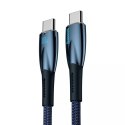 Baseus Glimmer Series kabel do szybkiego ładowania USB-C 480Mb/s PD 100W 1m niebieski