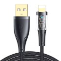 Joyroom kabel z szybkim ładowaniem z inteligentnym wyłącznikiem USB-A - Lightning 2.4A 1.2m czarny (S-UL012A3)