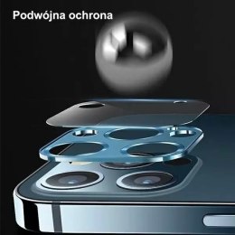 Osłona obiektywu USAMS Camera Lens Glass do iPhone 12 metal BH703JTT03 (US-BH703) czerwony/red